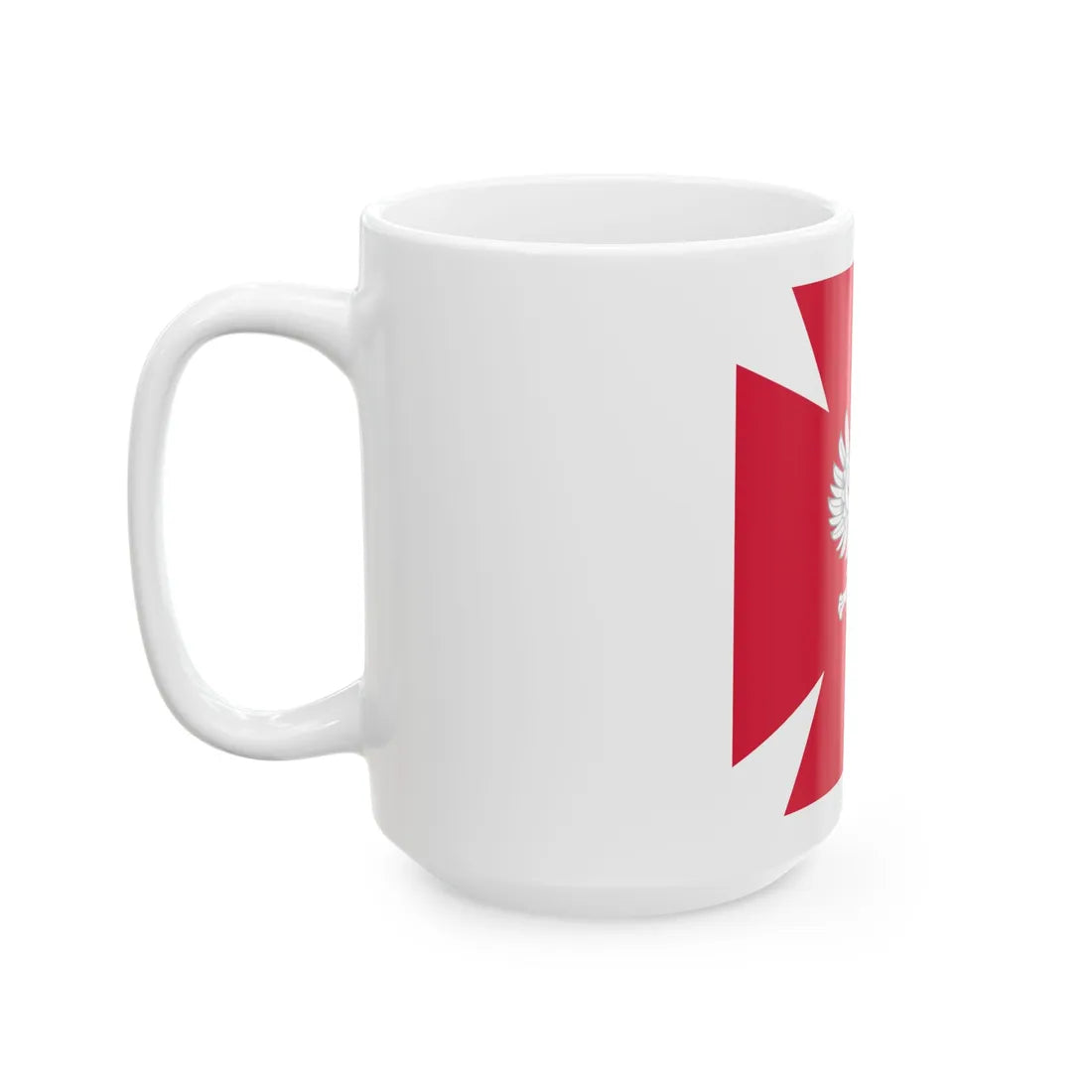 Choragiew Wojska Polskiego (Poland) White Coffee Mug - Go Mug Yourself