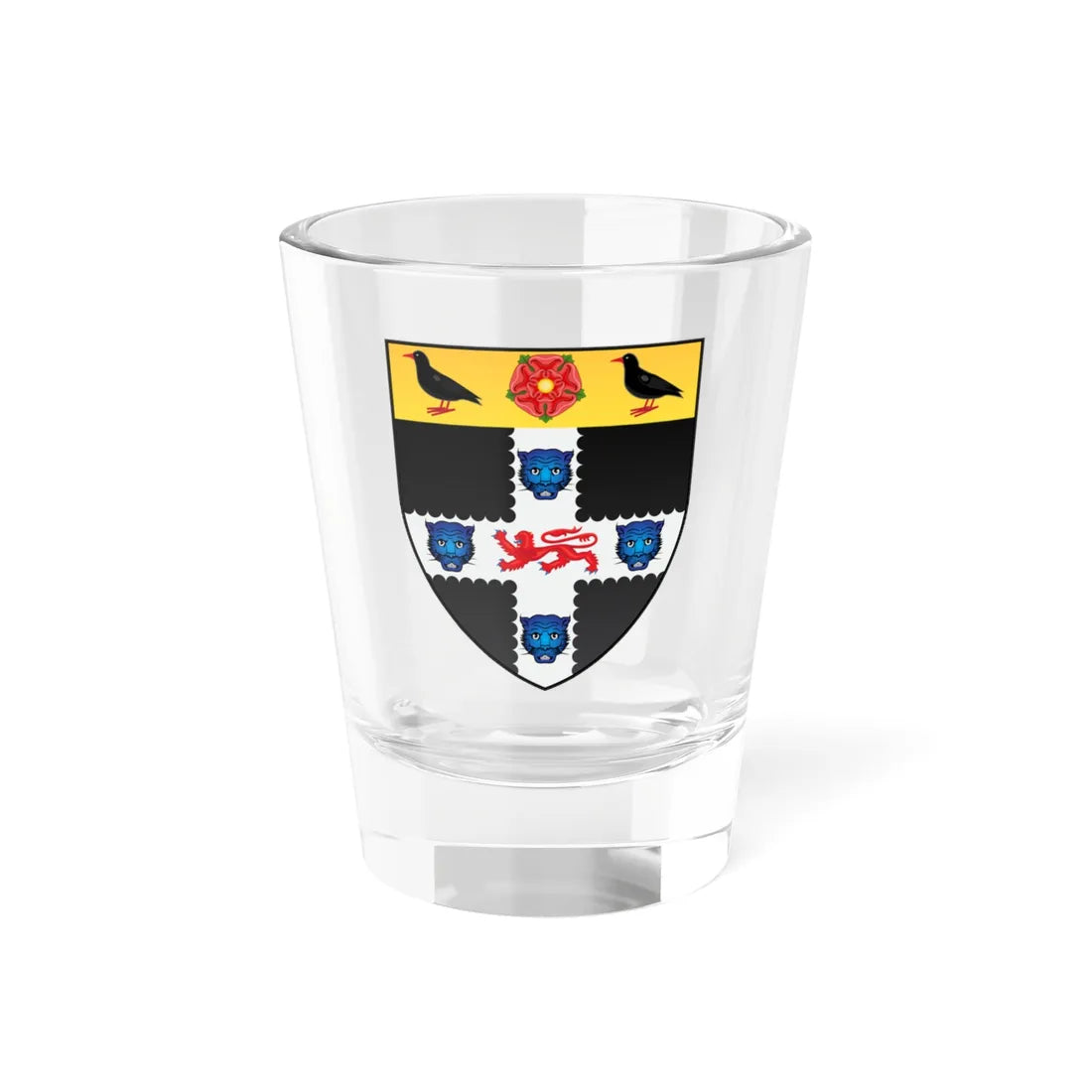 Christ Church Oxford Coat Of Arms (England) (Coat of Arms) Shot Glass 1.5oz 1.5oz - Go Mug Yourself