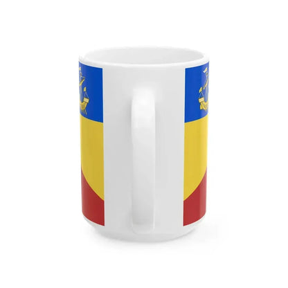 Christchurch heraldic flag (New Zealand) White Coffee Mug - Go Mug Yourself