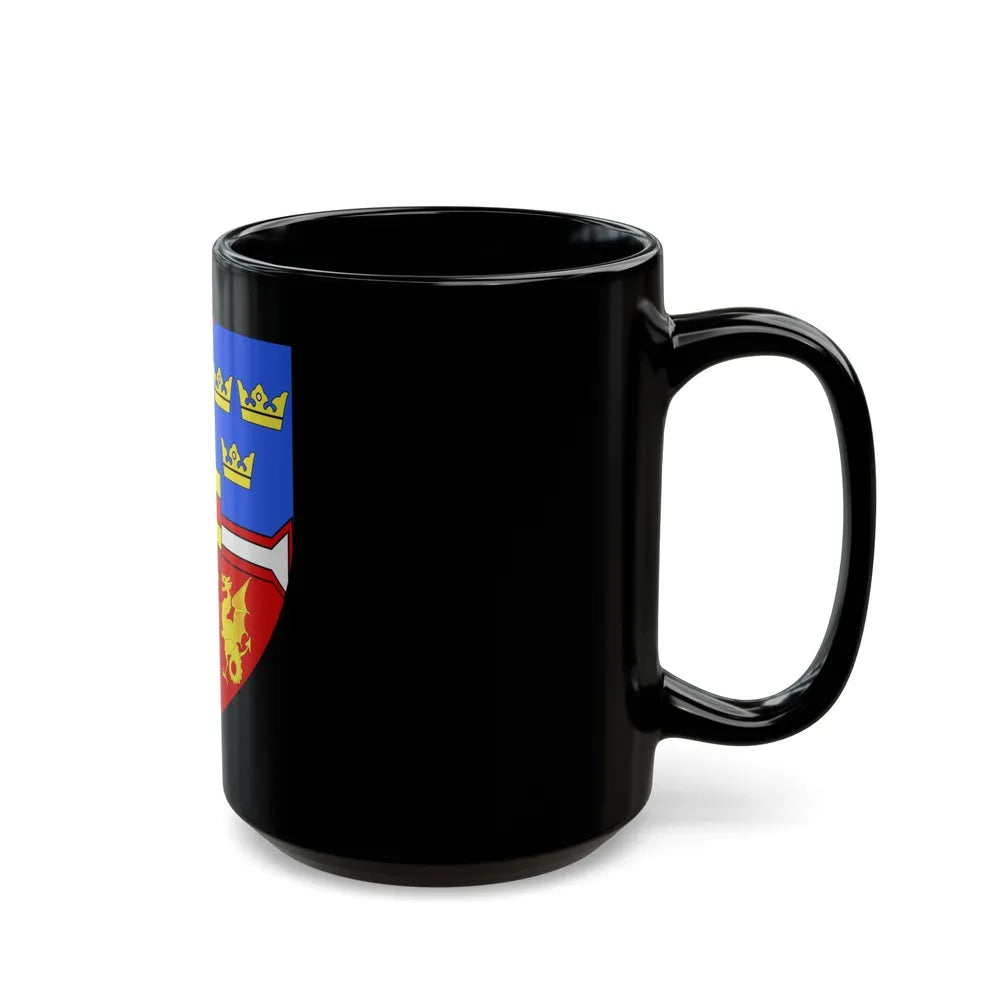 Christian I of Denmark Coat of Arms 1457-1460 - Black Coffee Mug-Go Mug Yourself