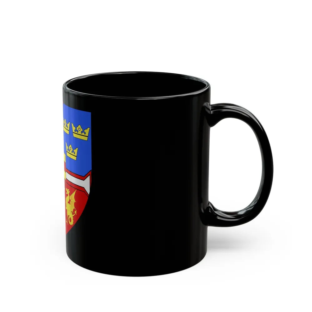 Christian I of Denmark Coat of Arms 1457-1460 - Black Coffee Mug-Go Mug Yourself