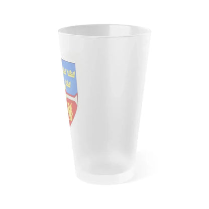 Christian I of Denmark Coat of Arms 1457-1460 - Frosted Pint Glass 16oz - Go Mug Yourself