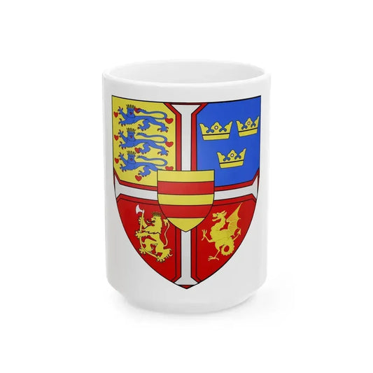 Christian I of Denmark Coat of Arms 1457-1460 - White Coffee Mug 15oz - Go Mug Yourself