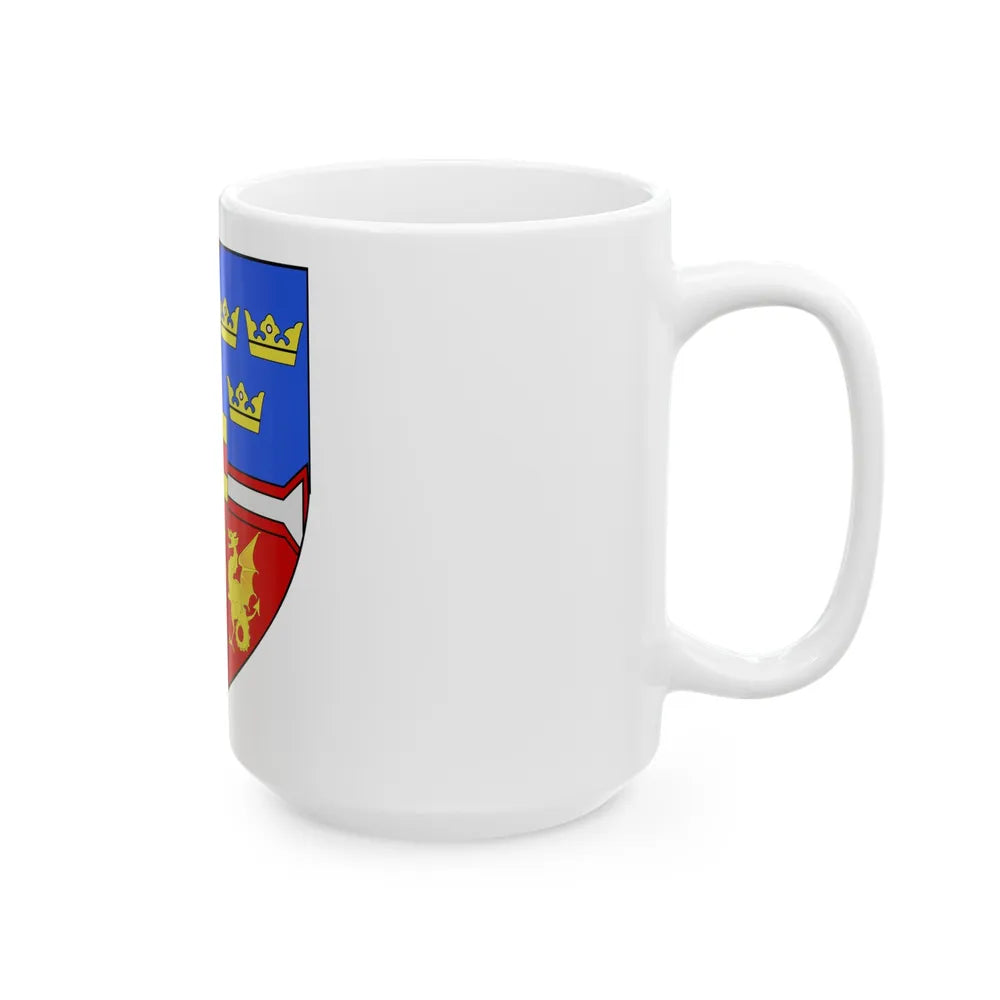 Christian I of Denmark Coat of Arms 1457-1460 - White Coffee Mug-Go Mug Yourself