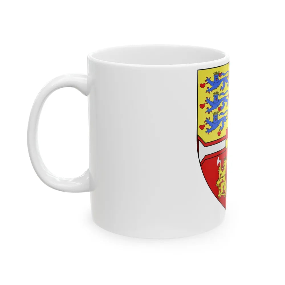 Christian I of Denmark Coat of Arms 1457-1460 - White Coffee Mug-Go Mug Yourself