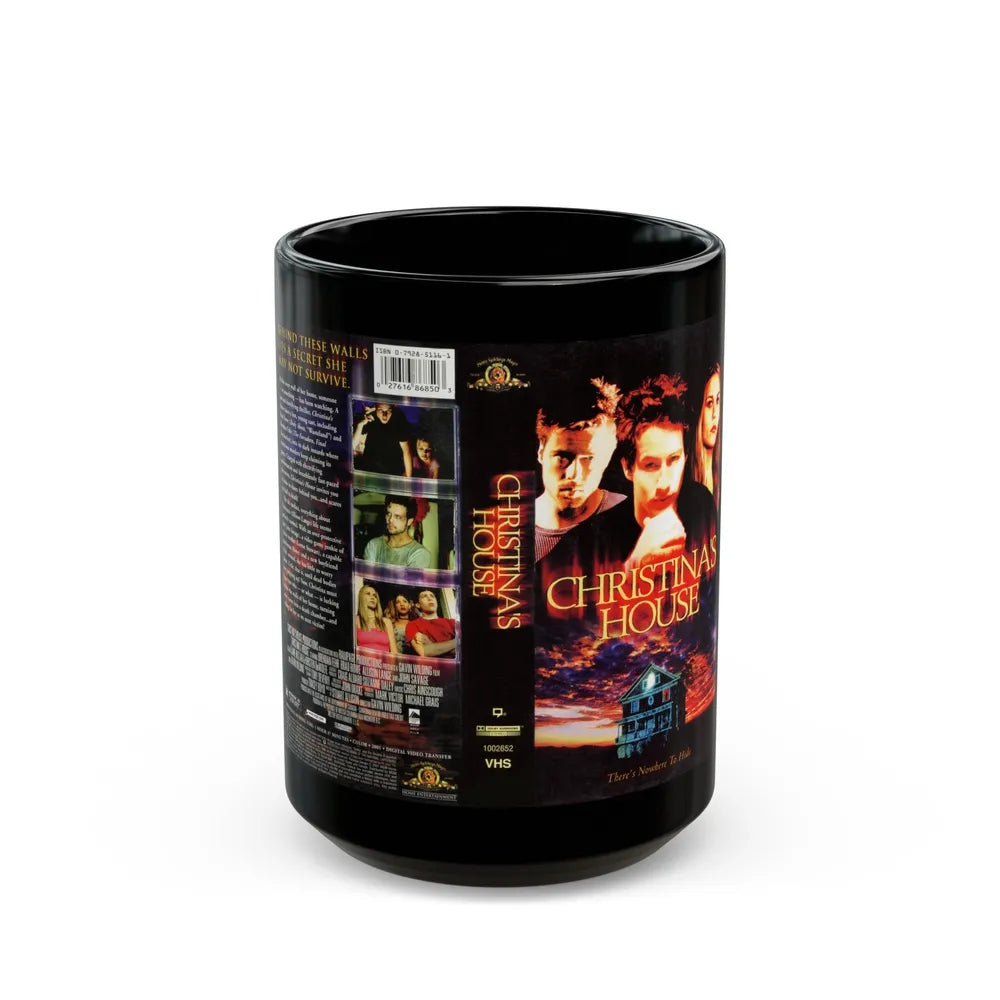 CHRISTINAS HOUSE (VHS COVER) - Black Coffee Mug-15oz-Go Mug Yourself