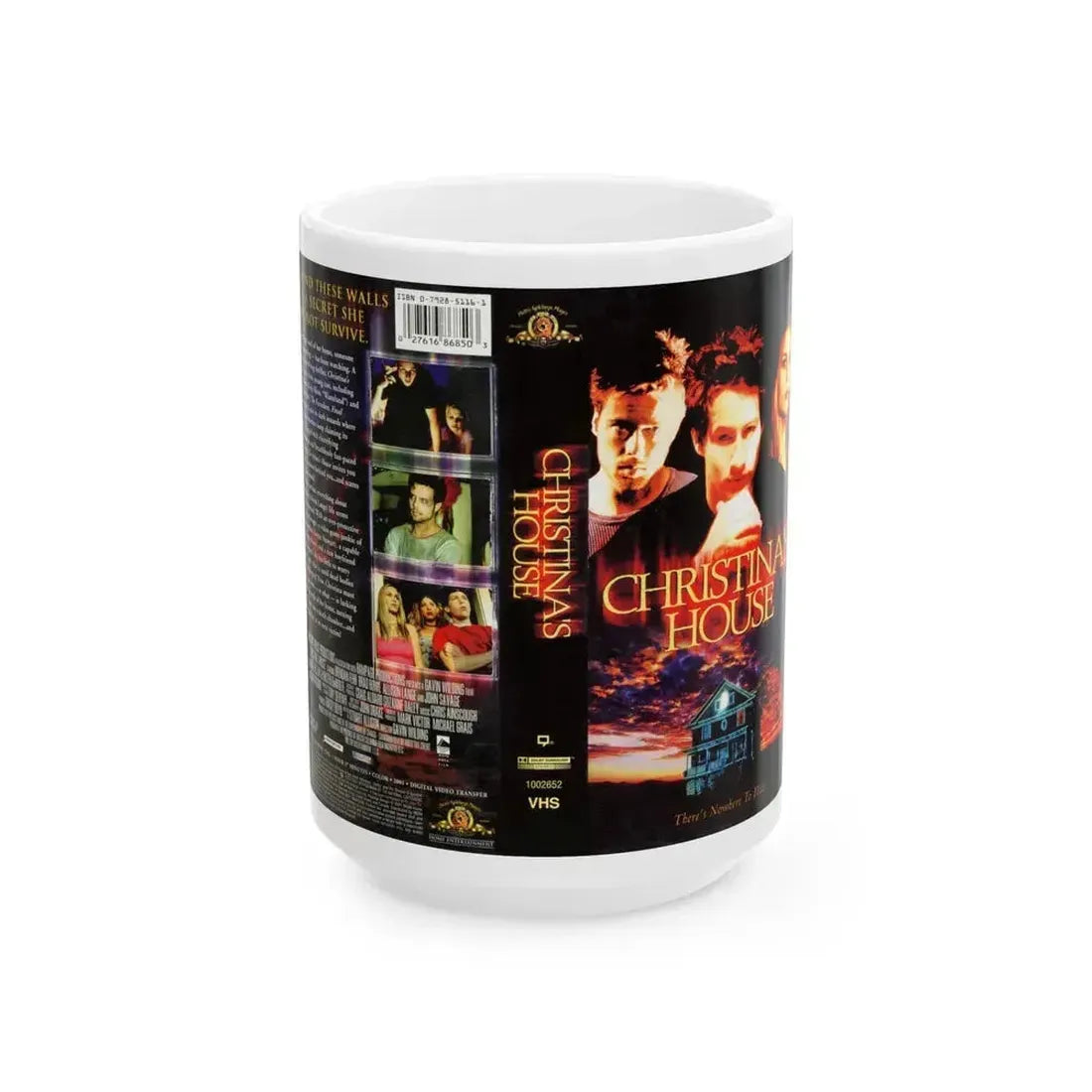 CHRISTINAS HOUSE (VHS COVER) - White Coffee Mug 15oz - Go Mug Yourself