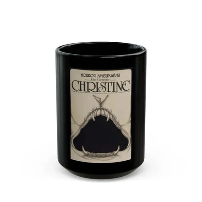 CHRISTINE (POLISH) 1983 Movie Poster - Black Coffee Mug 15oz - Go Mug Yourself