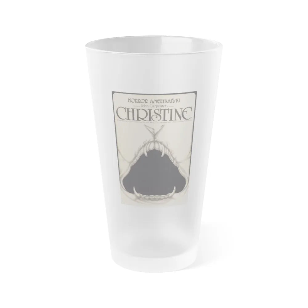 CHRISTINE (POLISH) 1983 Movie Poster - Frosted Pint Glass 16oz-16oz-Frosted-Go Mug Yourself