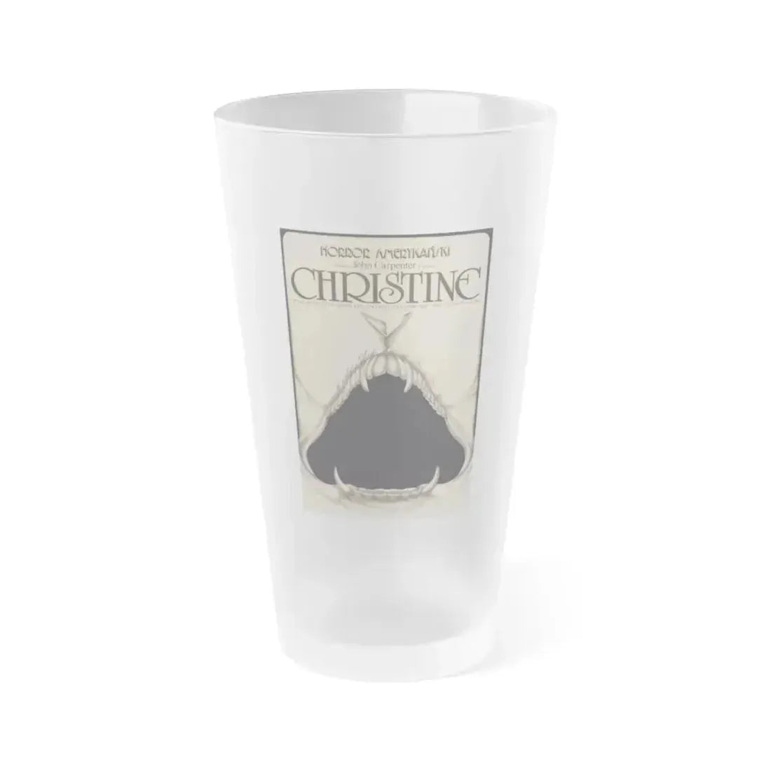 CHRISTINE (POLISH) 1983 Movie Poster - Frosted Pint Glass 16oz 16oz Frosted - Go Mug Yourself