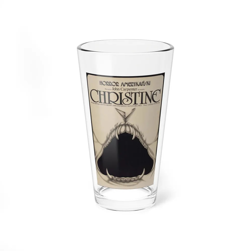 CHRISTINE (POLISH) 1983 Movie Poster - Pint Glass 16oz-16oz-Go Mug Yourself