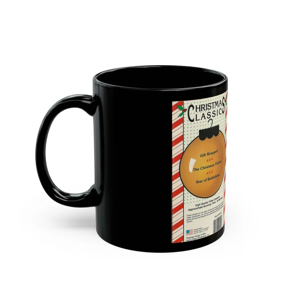 CHRISTMAS CLASSIC GIFT WRAPPED (VHS COVER) - Black Coffee Mug-Go Mug Yourself