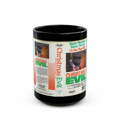 CHRISTMAS EVIL (VHS COVER) - Black Coffee Mug-15oz-Go Mug Yourself