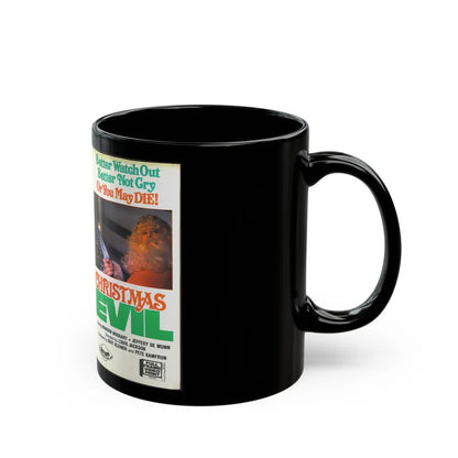 CHRISTMAS EVIL (VHS COVER) - Black Coffee Mug-Go Mug Yourself