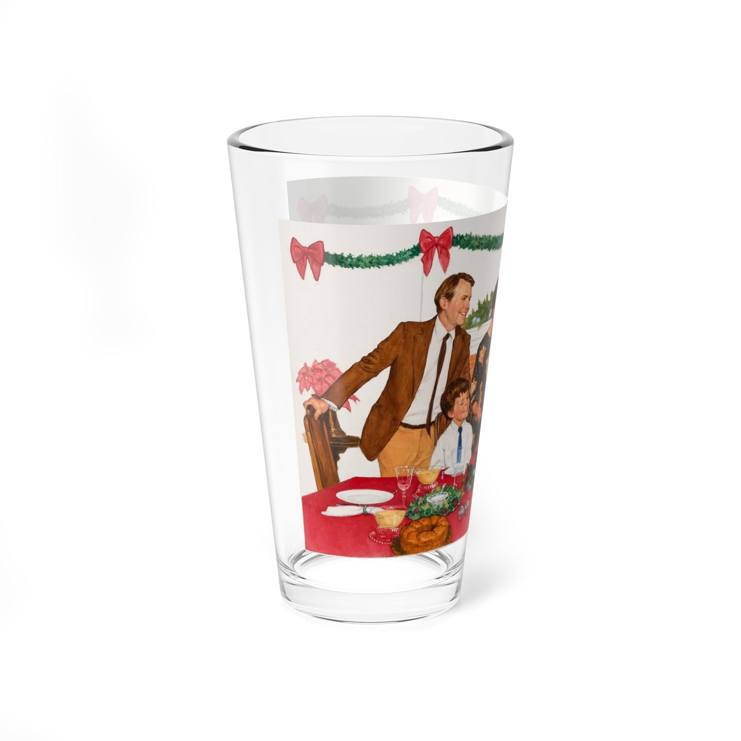 Christmas Themed - Pint Glass 16oz-Go Mug Yourself