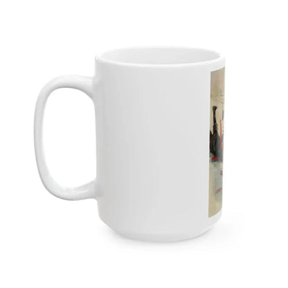 Christmas Turkey, probable magazine cover - White Coffee Mug - Go Mug Yourself