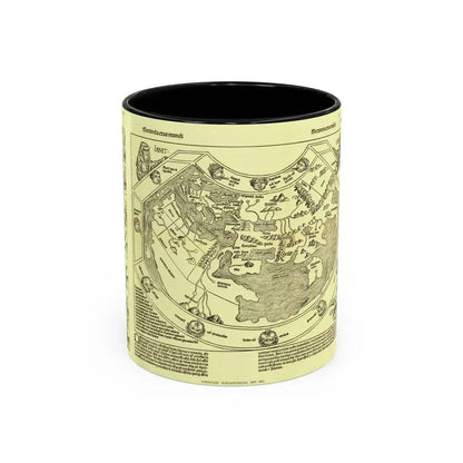 Chronicon Nurembergense Map (1493) (Map) Accent Coffee Mug 11oz Black - Go Mug Yourself