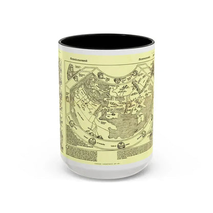 Chronicon Nurembergense Map (1493) (Map) Accent Coffee Mug 15oz Black - Go Mug Yourself
