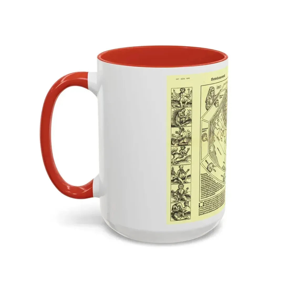 Chronicon Nurembergense Map (1493) (Map) Accent Coffee Mug - Go Mug Yourself