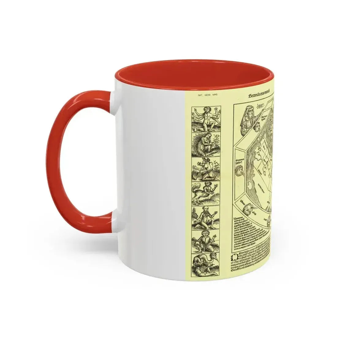 Chronicon Nurembergense Map (1493) (Map) Accent Coffee Mug - Go Mug Yourself