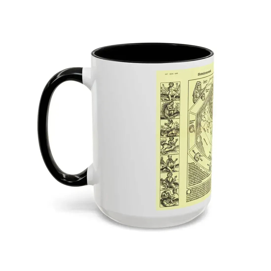 Chronicon Nurembergense Map (1493) (Map) Accent Coffee Mug - Go Mug Yourself