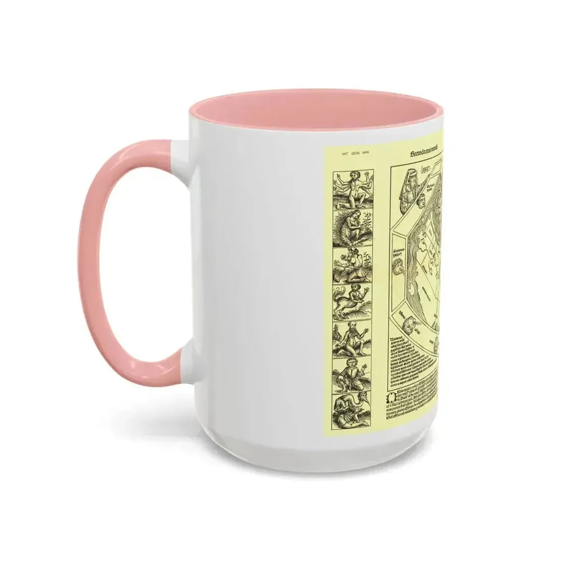 Chronicon Nurembergense Map (1493) (Map) Accent Coffee Mug - Go Mug Yourself