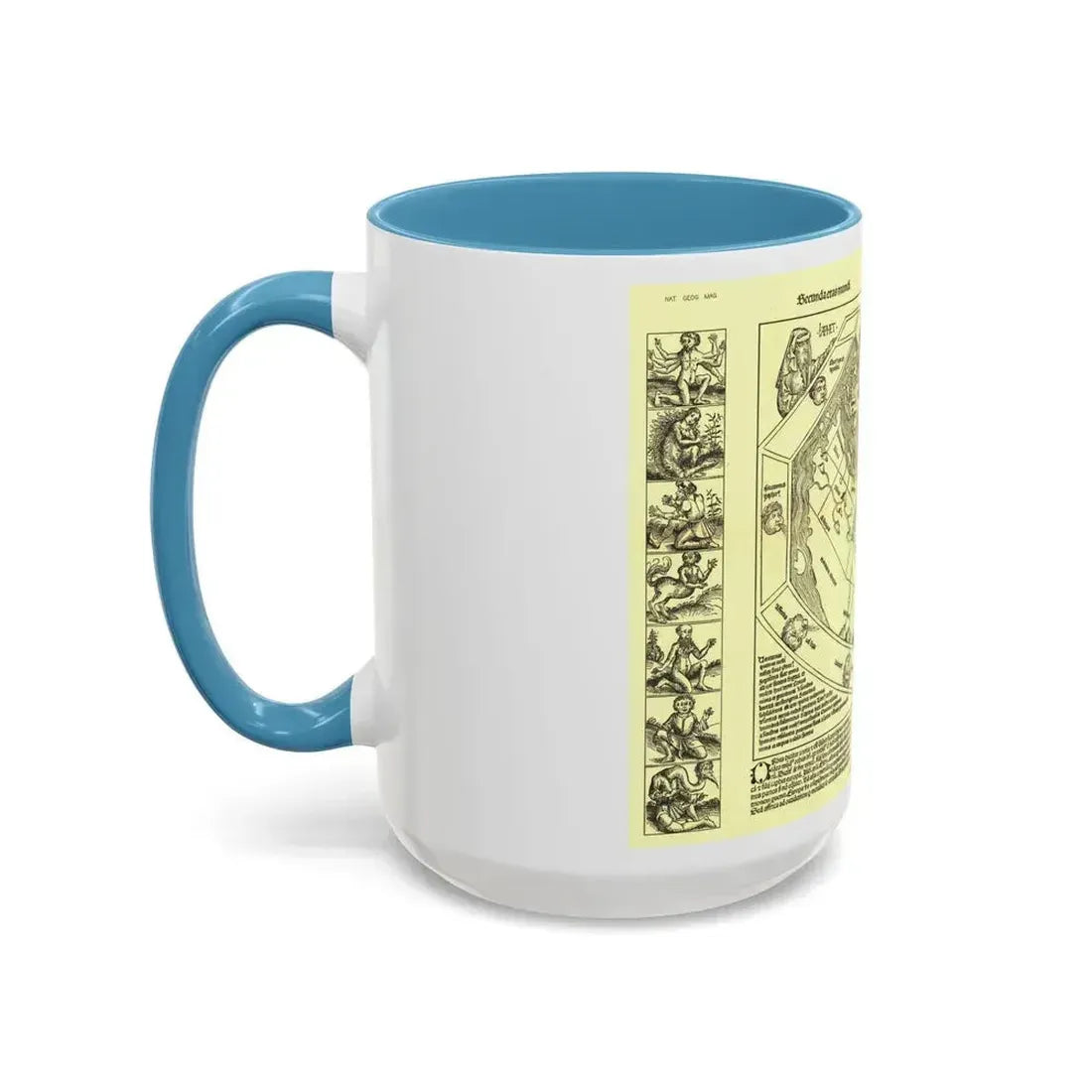 Chronicon Nurembergense Map (1493) (Map) Accent Coffee Mug - Go Mug Yourself