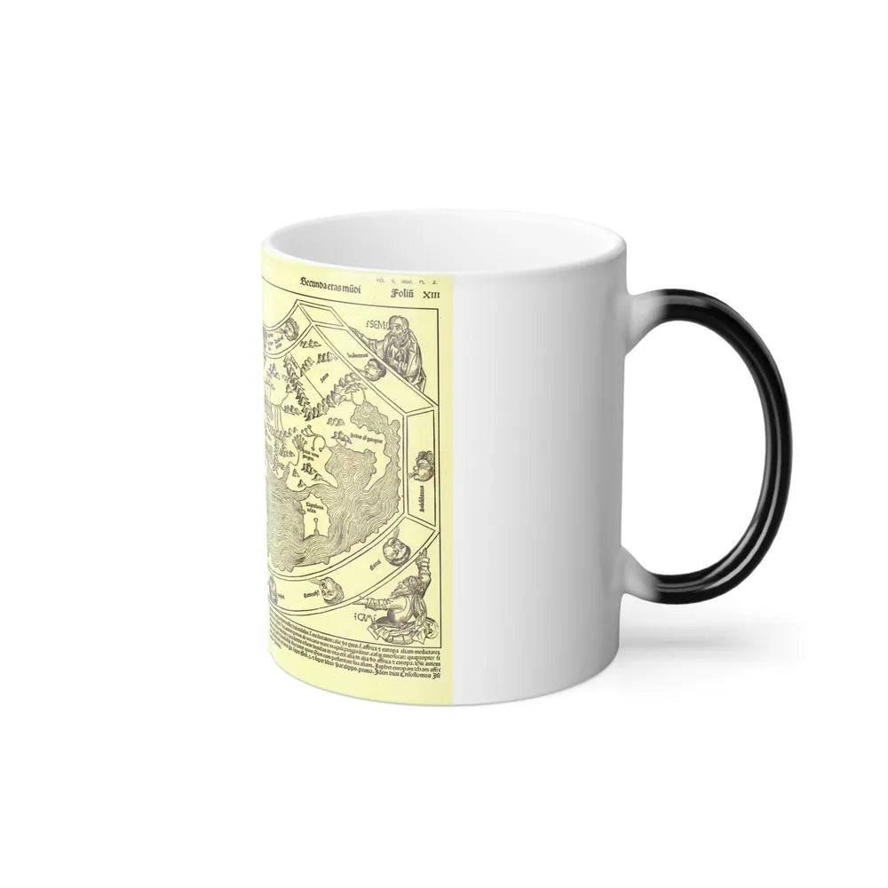 Chronicon Nurembergense Map (1493) (Map) Color Changing Mug 11oz-Go Mug Yourself