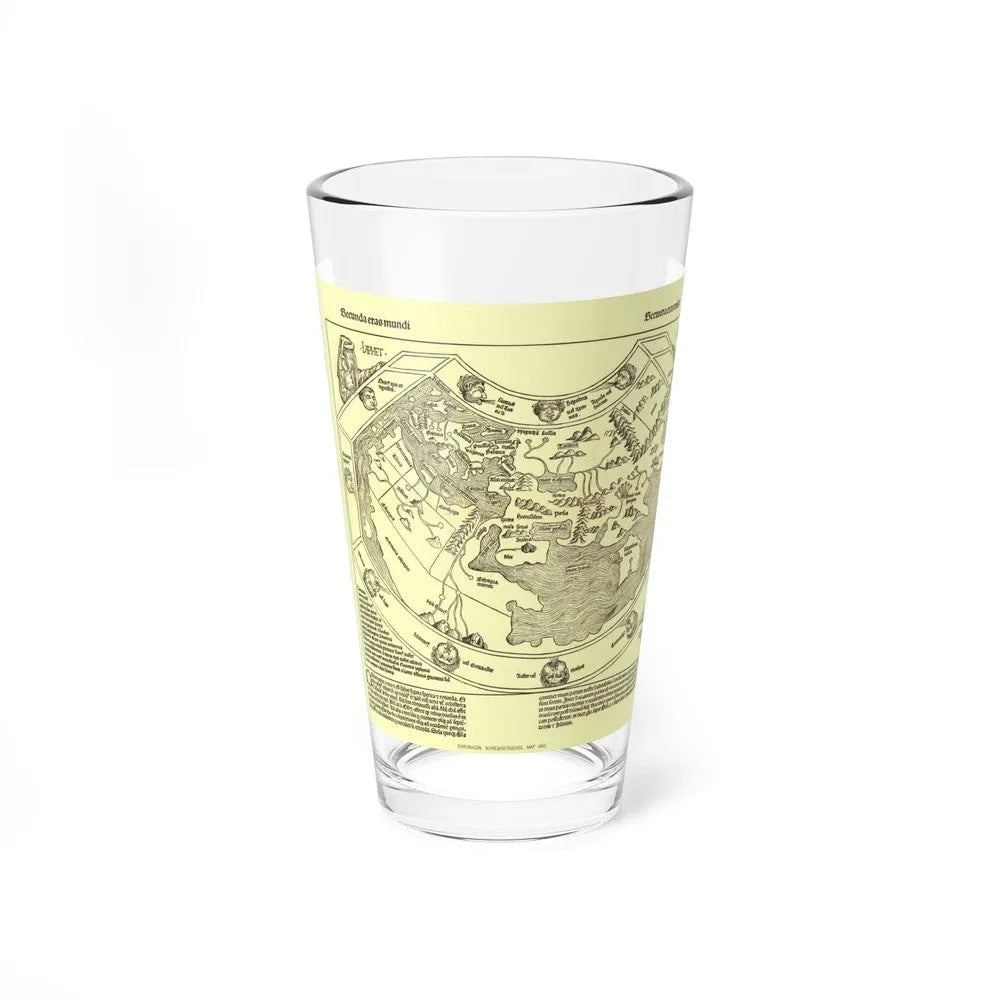 Chronicon Nurembergense Map (1493) (Map) Pint Glass 16oz-16oz-Go Mug Yourself