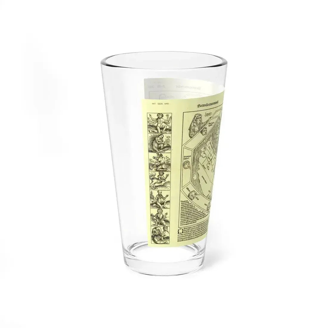 Chronicon Nurembergense Map (1493) (Map) Pint Glass 16oz - Go Mug Yourself