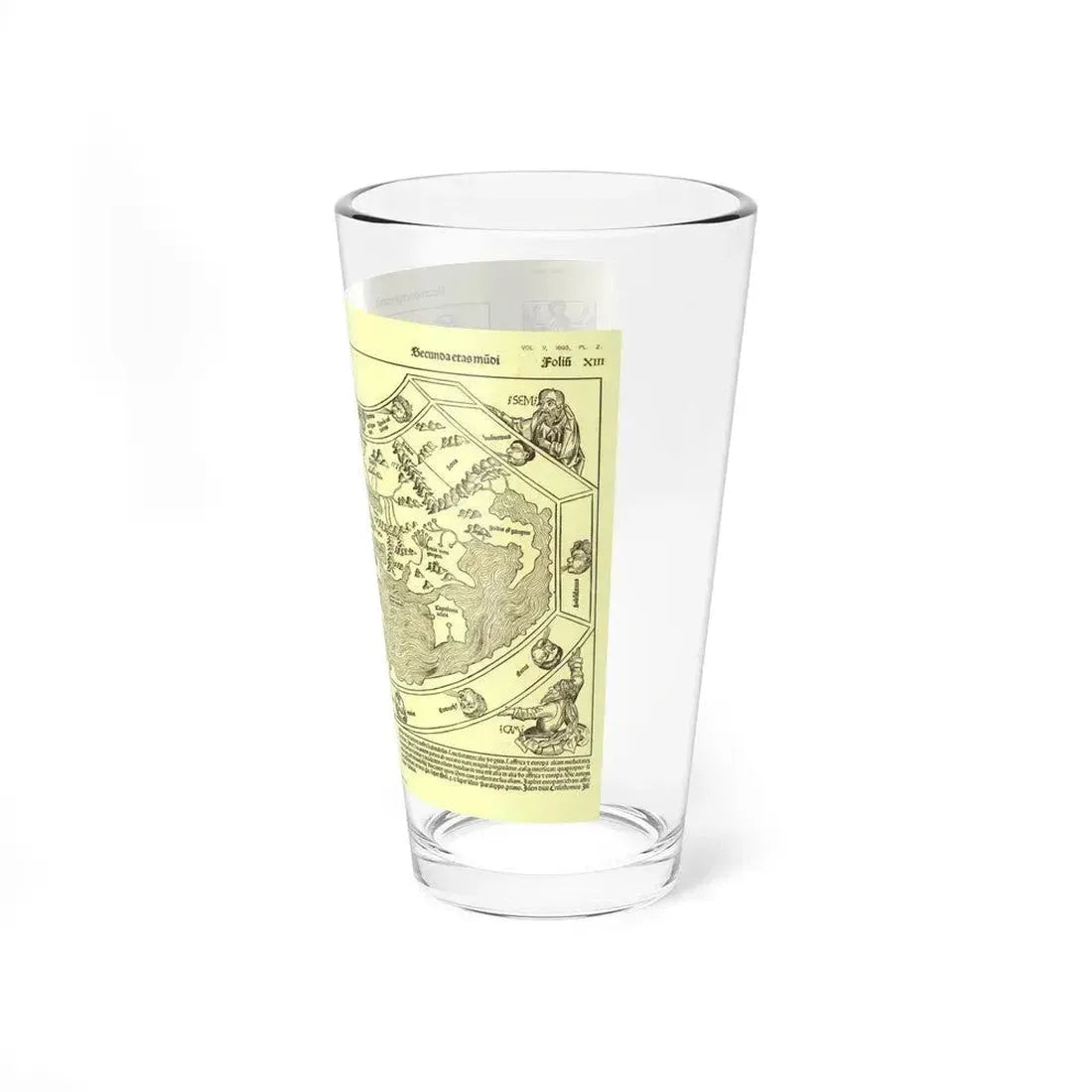 Chronicon Nurembergense Map (1493) (Map) Pint Glass 16oz - Go Mug Yourself