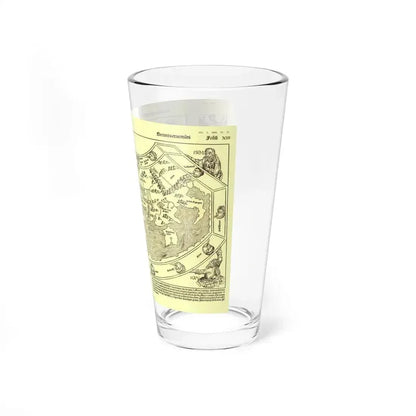 Chronicon Nurembergense Map (1493) (Map) Pint Glass 16oz - Go Mug Yourself