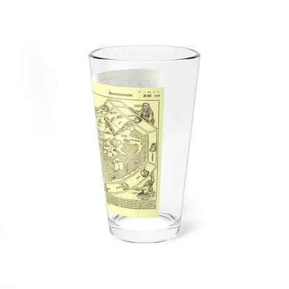 Chronicon Nurembergense Map (1493) (Map) Pint Glass 16oz - Go Mug Yourself