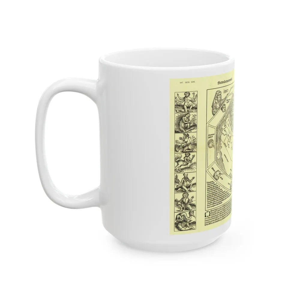 Chronicon Nurembergense Map (1493) (Map) White Coffee Mug-Go Mug Yourself