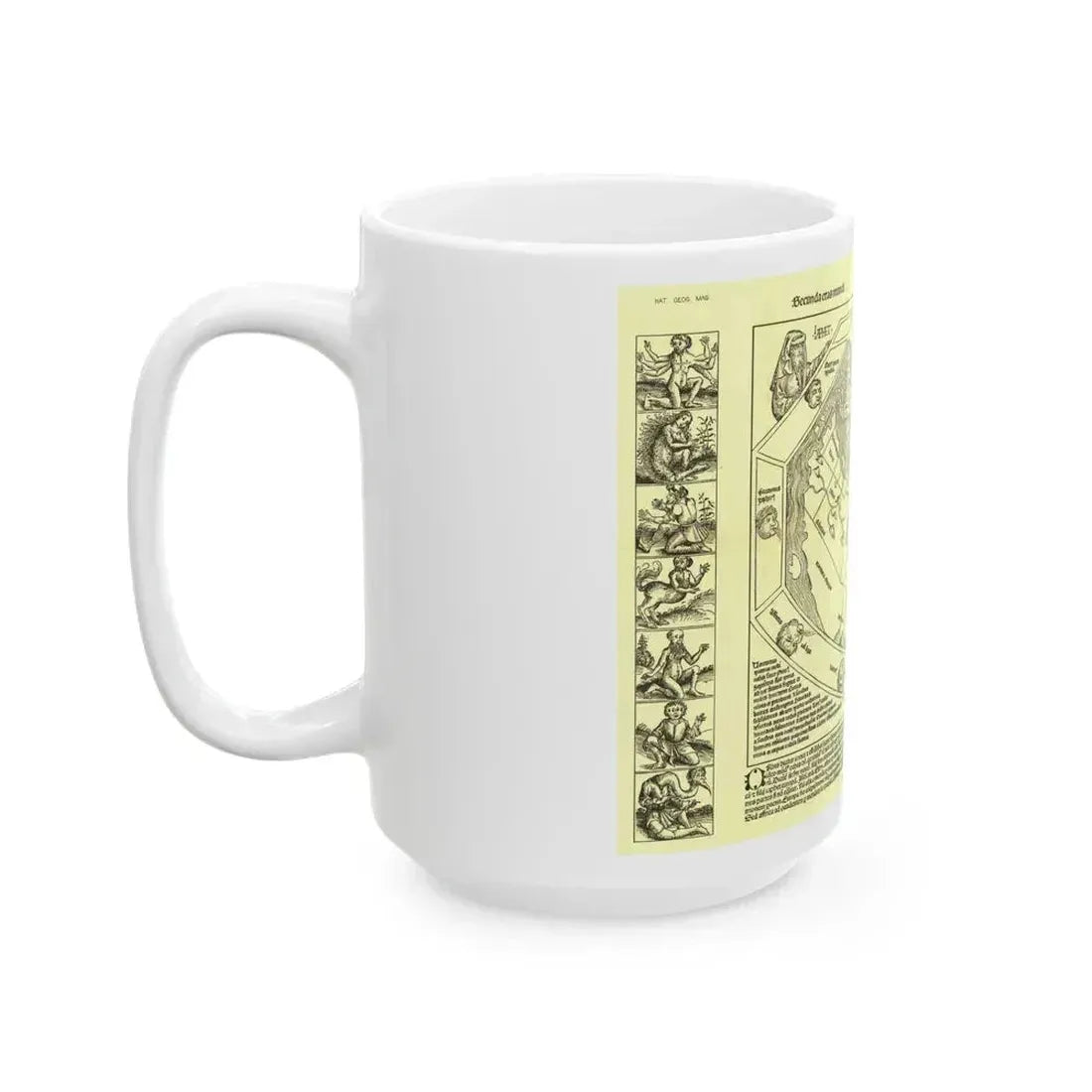 Chronicon Nurembergense Map (1493) (Map) White Coffee Mug - Go Mug Yourself