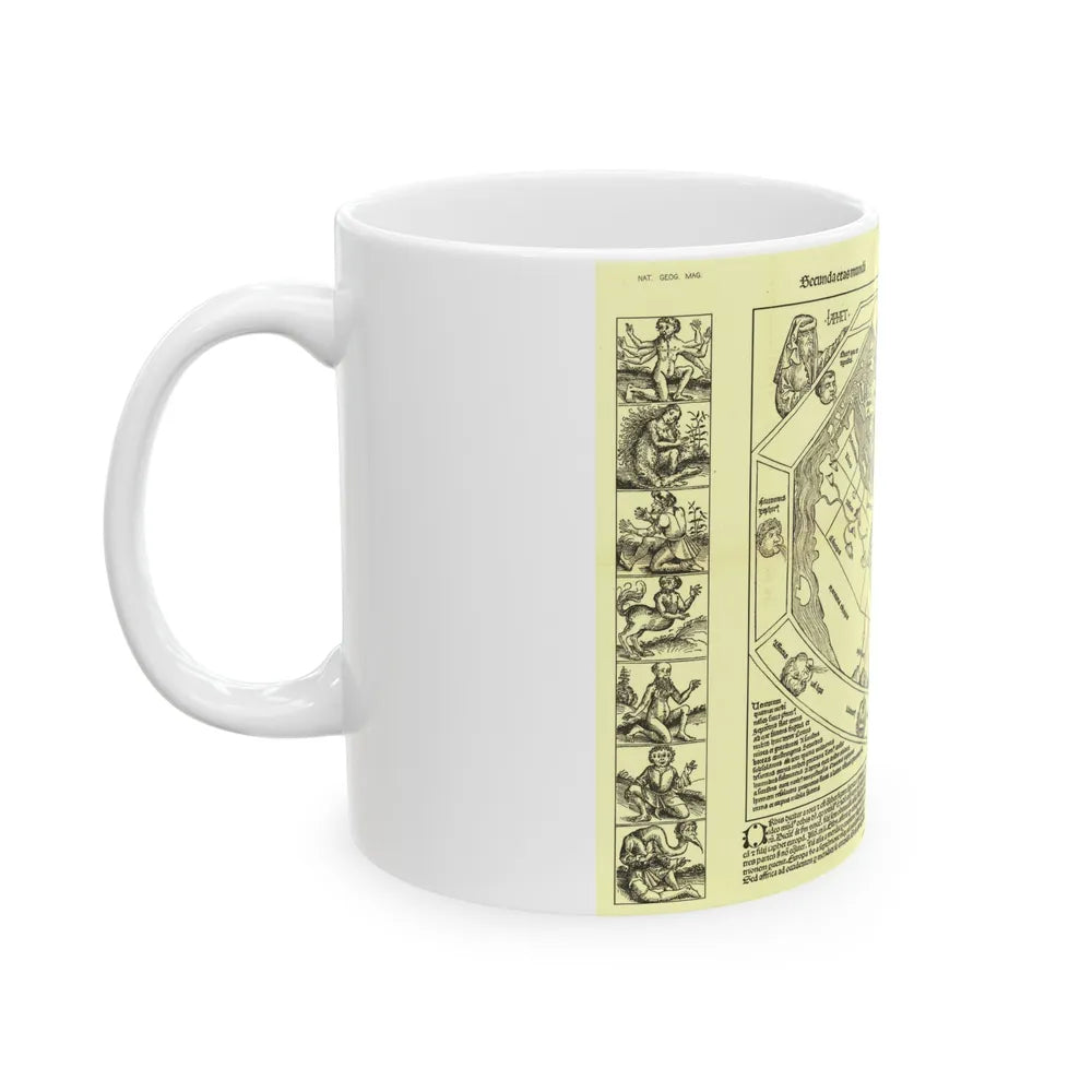 Chronicon Nurembergense Map (1493) (Map) White Coffee Mug-Go Mug Yourself