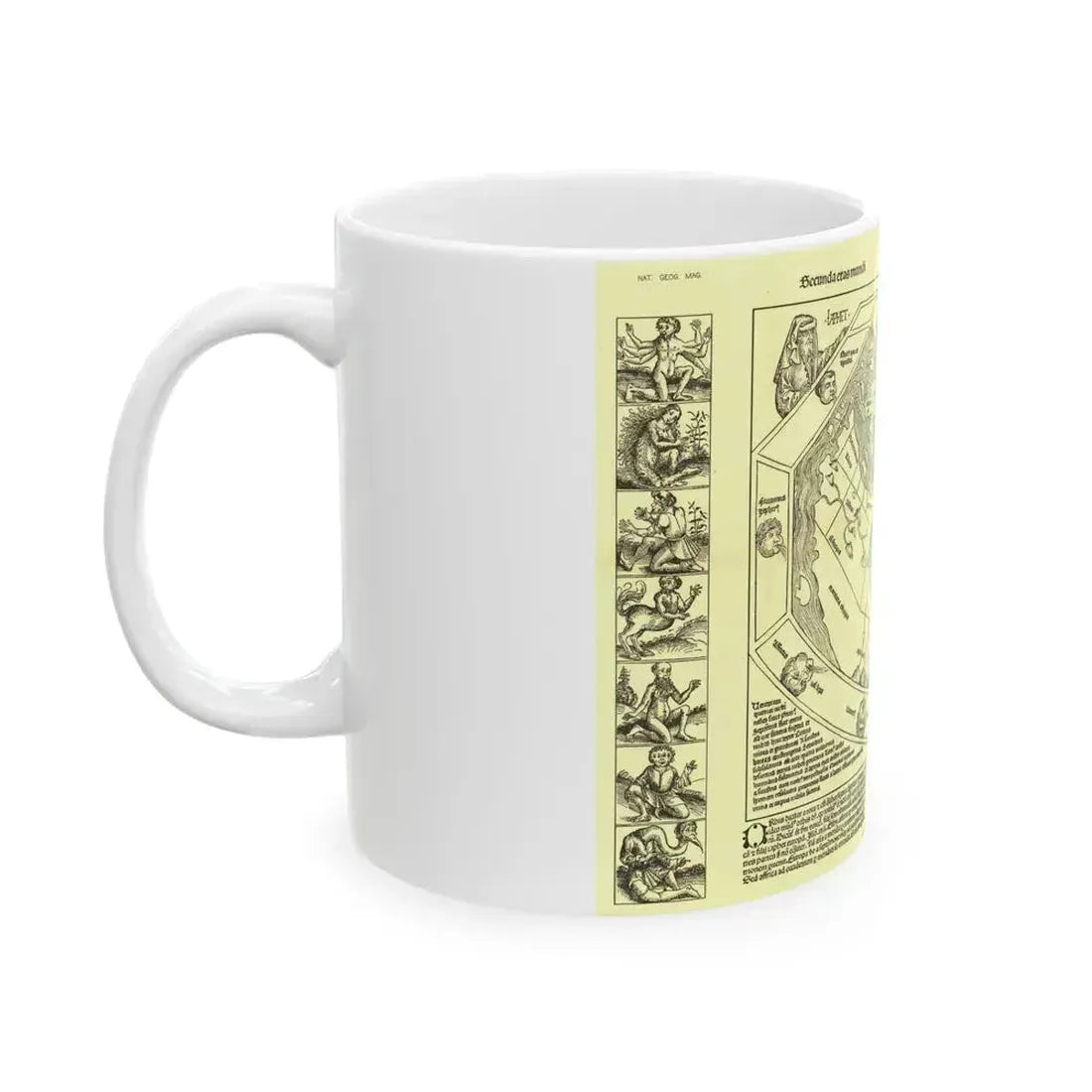 Chronicon Nurembergense Map (1493) (Map) White Coffee Mug - Go Mug Yourself