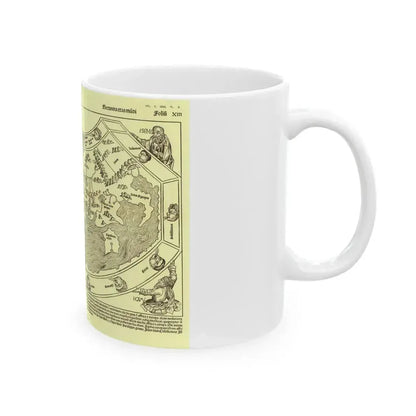 Chronicon Nurembergense Map (1493) (Map) White Coffee Mug - Go Mug Yourself