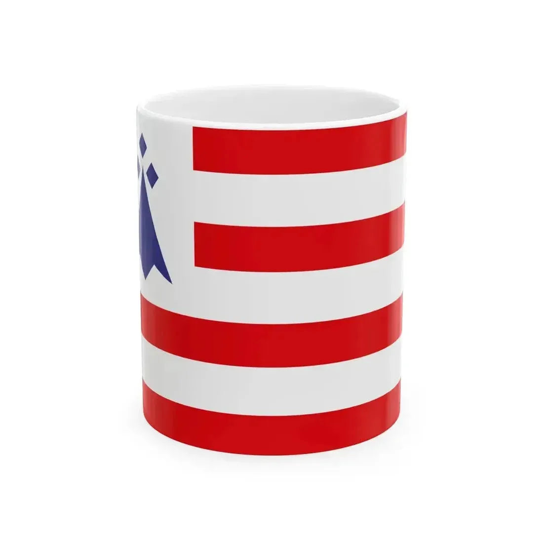 Chtou District Flag (France) White Coffee Mug 11oz - Go Mug Yourself