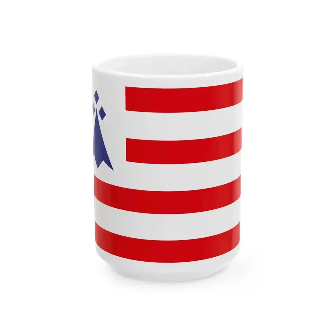 Chtou District Flag (France) White Coffee Mug 15oz - Go Mug Yourself