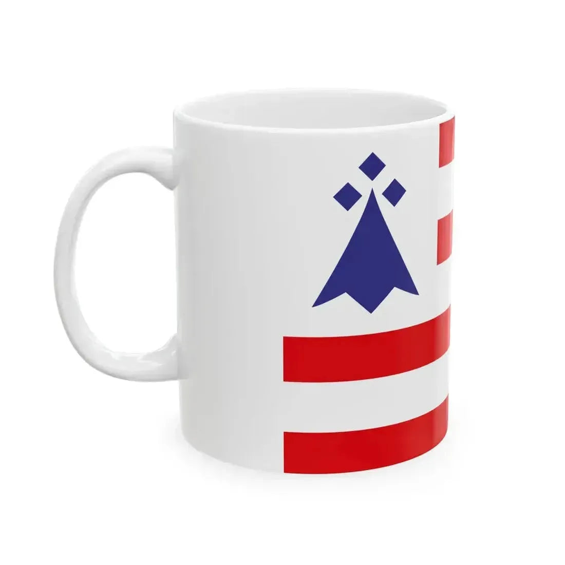 Chtou District Flag (France) White Coffee Mug - Go Mug Yourself