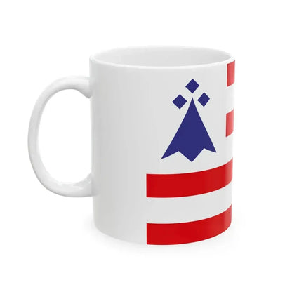 Chtou District Flag (France) White Coffee Mug - Go Mug Yourself
