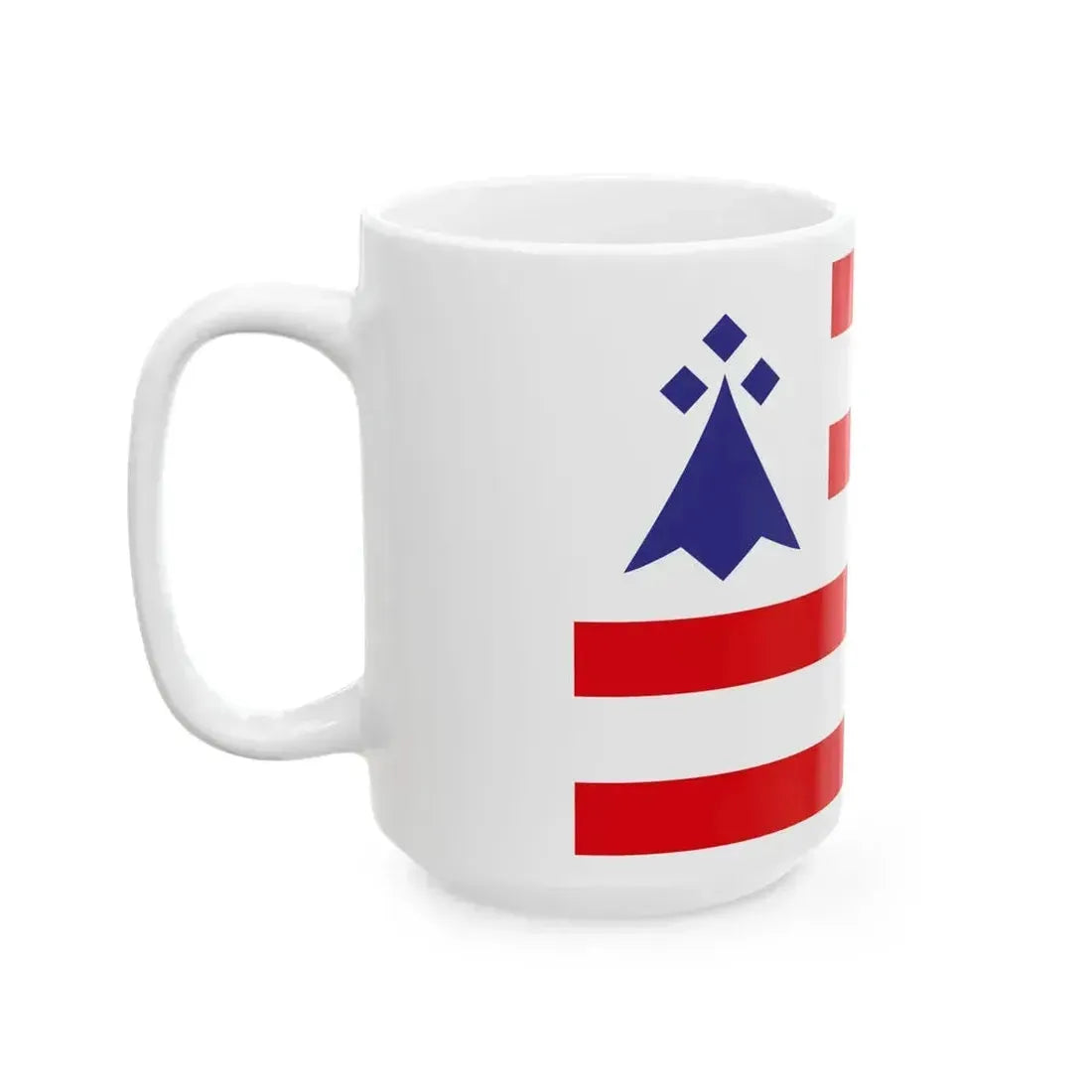 Chtou District Flag (France) White Coffee Mug - Go Mug Yourself