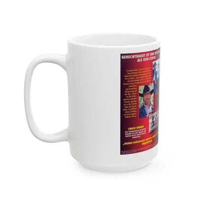 CHUCK NORRIS TEXAS RANGER 2 (VHS COVER) - White Coffee Mug - Go Mug Yourself