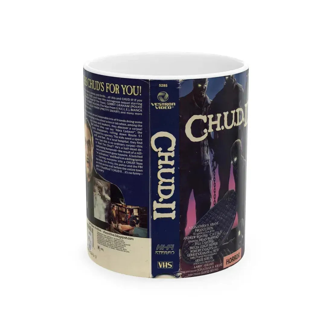 CHUD 2 (VHS COVER) - White Coffee Mug 11oz - Go Mug Yourself