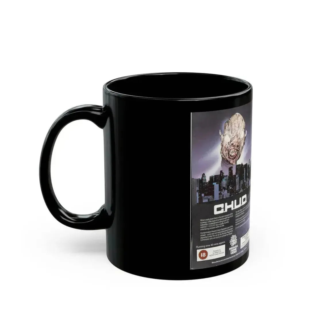 CHUD MEDUSA HOME VIDEO HORROR (VHS COVER) - Black Coffee Mug - Go Mug Yourself