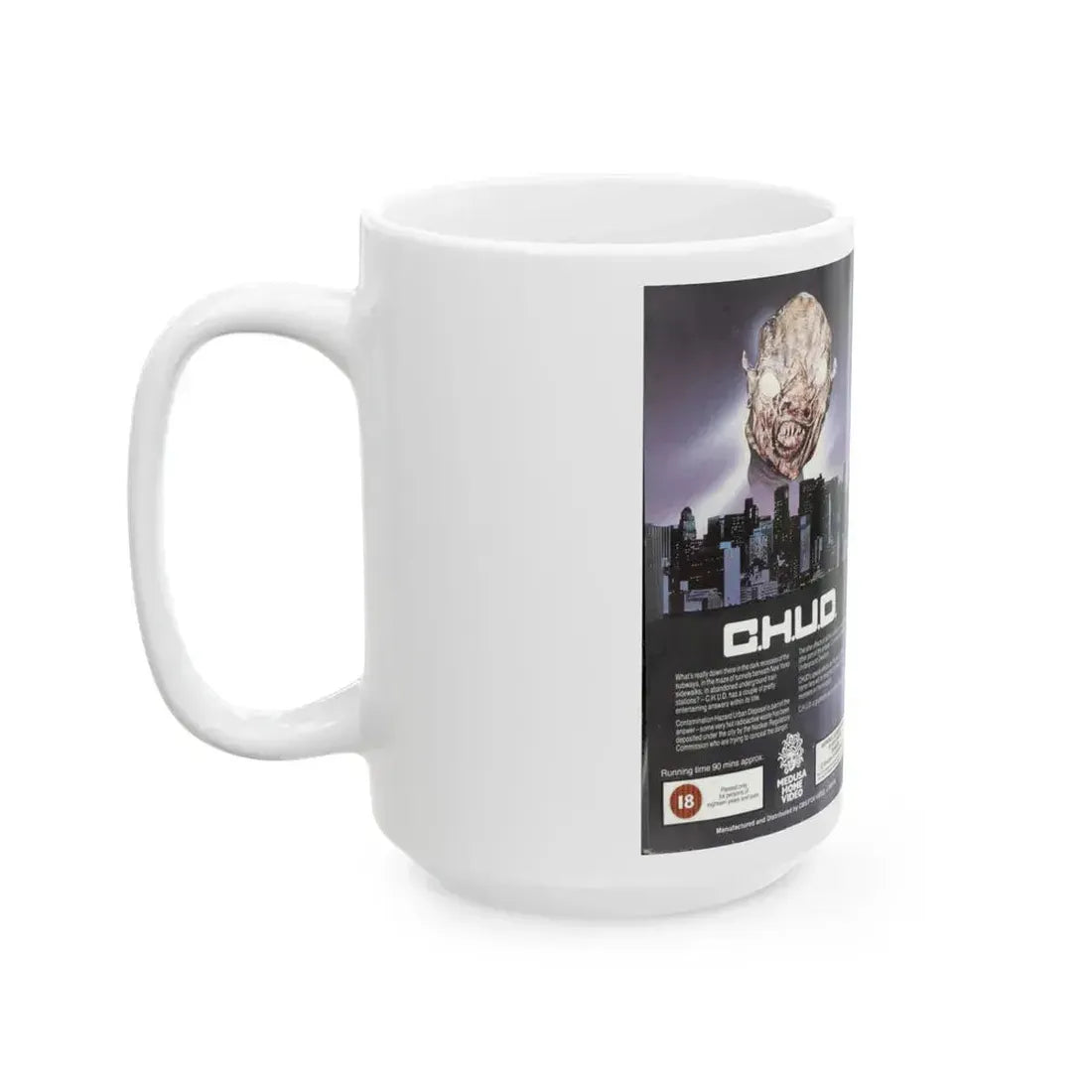 CHUD MEDUSA HOME VIDEO HORROR (VHS COVER) - White Coffee Mug - Go Mug Yourself