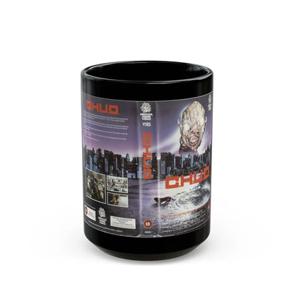 CHUD MEDUSA HOME VIDEO (VHS COVER) - Black Coffee Mug-15oz-Go Mug Yourself