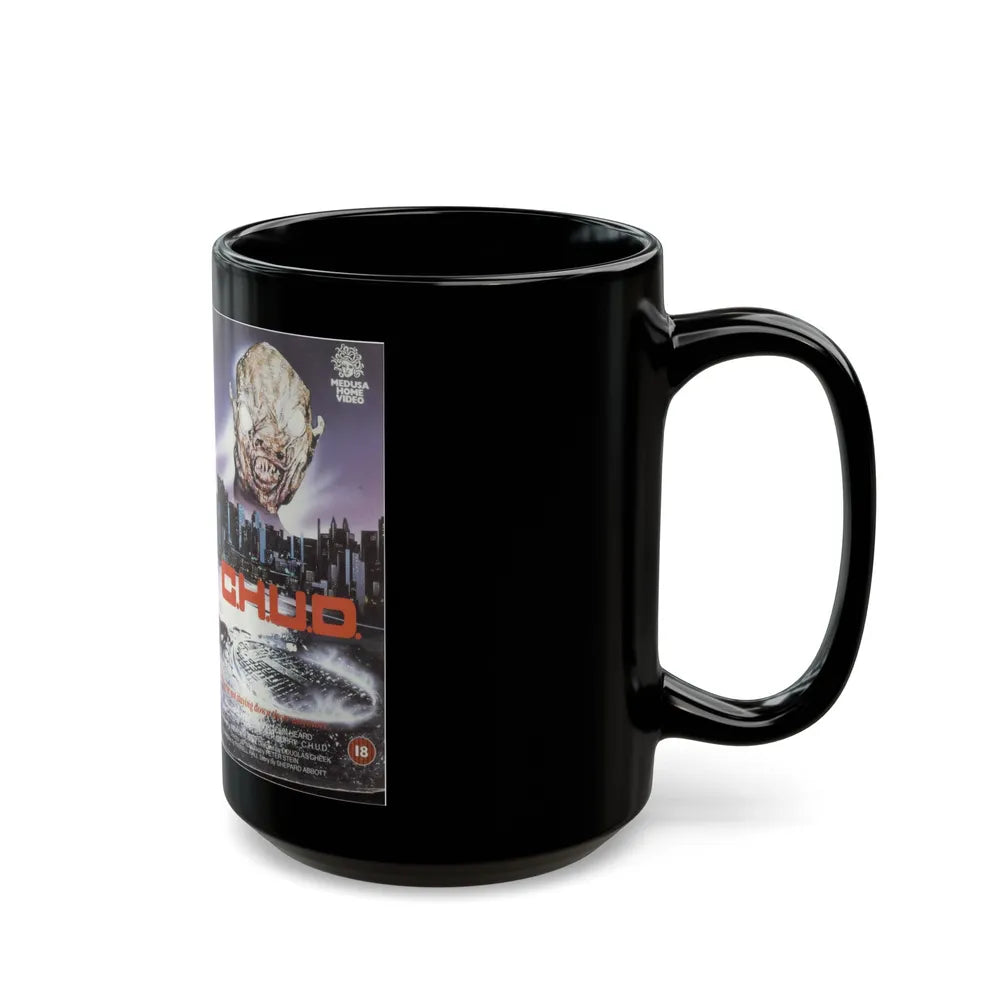 CHUD MEDUSA HOME VIDEO (VHS COVER) - Black Coffee Mug-Go Mug Yourself