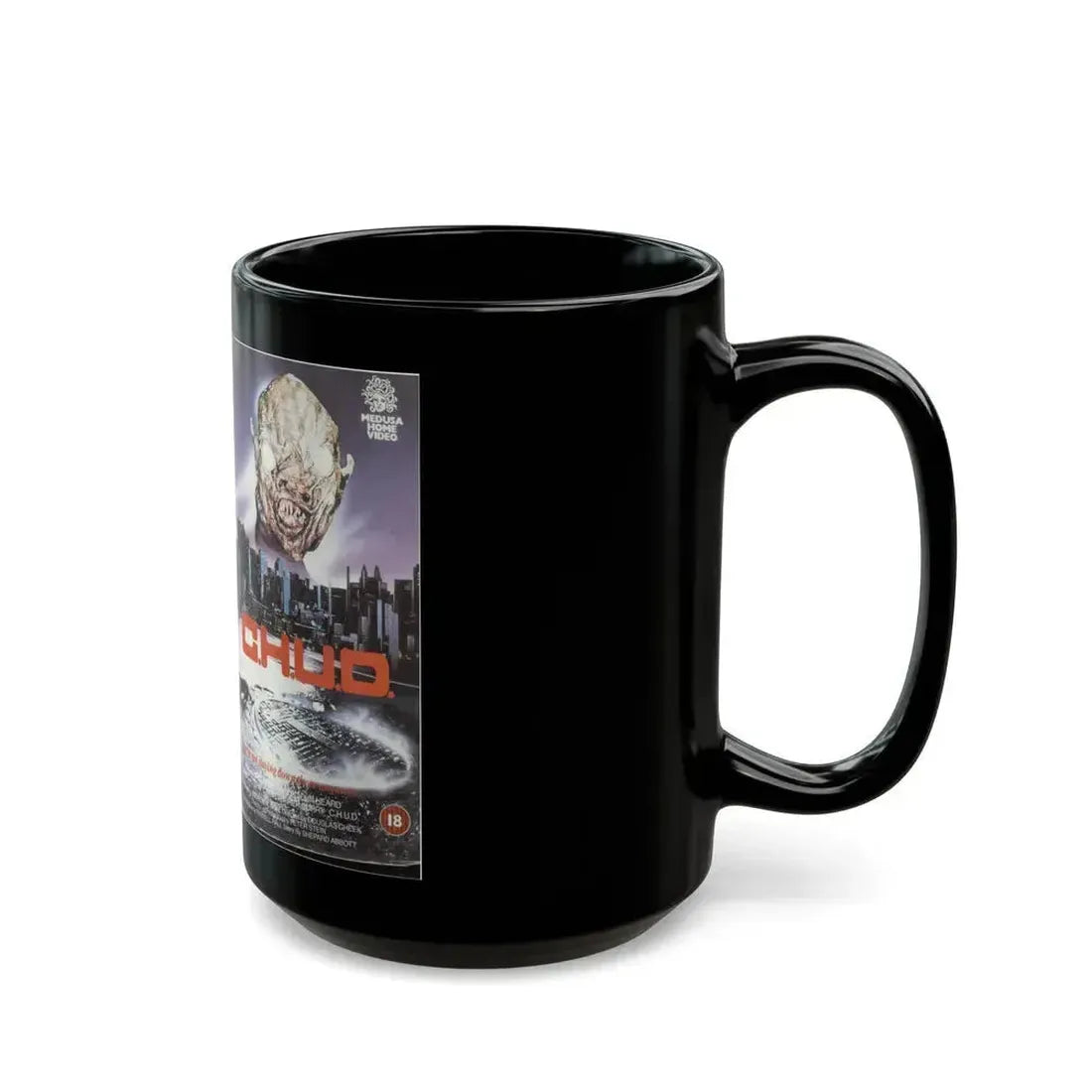 CHUD MEDUSA HOME VIDEO (VHS COVER) - Black Coffee Mug - Go Mug Yourself